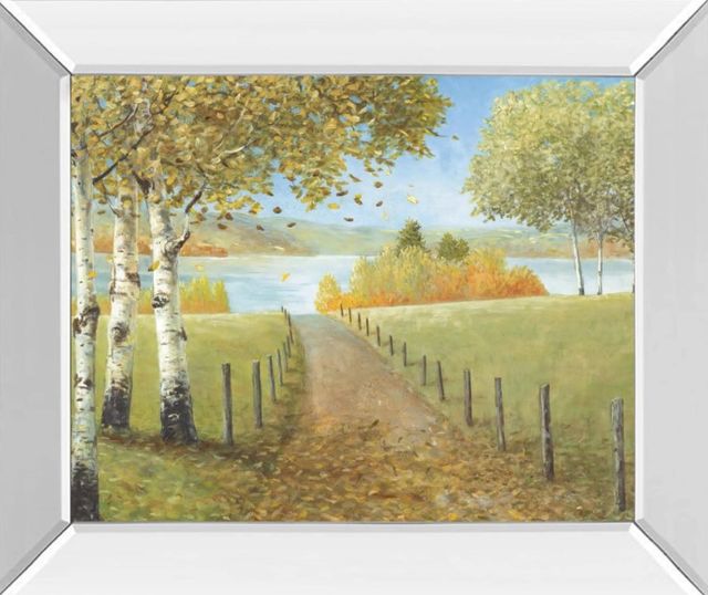 Classy Art Rural Route I by A. Fisk Mirror Framed Wall Art-0