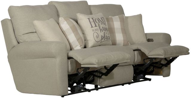 Catnapper® Westport Cement Power Lay Flat Reclining Sofa-2