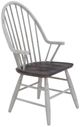 Liberty Furniture Farmhouse Brown/White Windsor Back Arm Chair-0