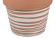 A & B Home Terracotta/White 7" Swirl Pot-1