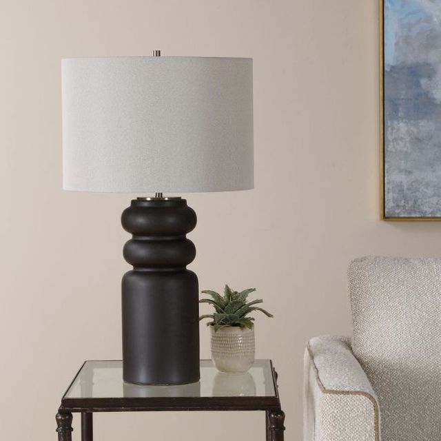 Uttermost® Macon Matte Black Table Lamp-1