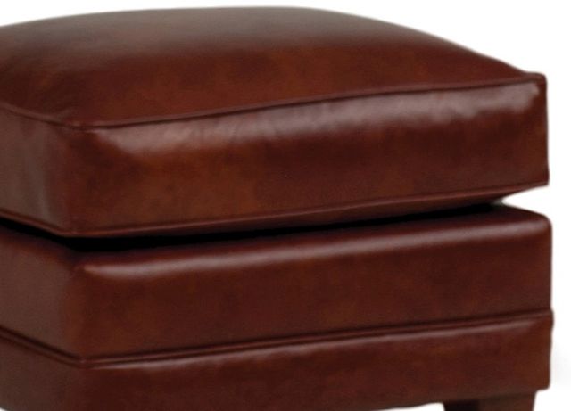 Smith Brothers Customizable 397 Leather Ottoman-2