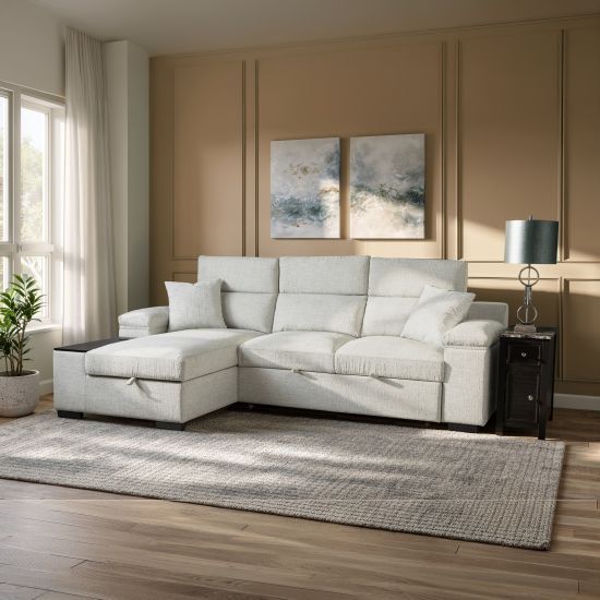 New Classic® Home Furnishings Wexler 2-Piece Natural Left-Arm Facing Sleeper Sectional-1