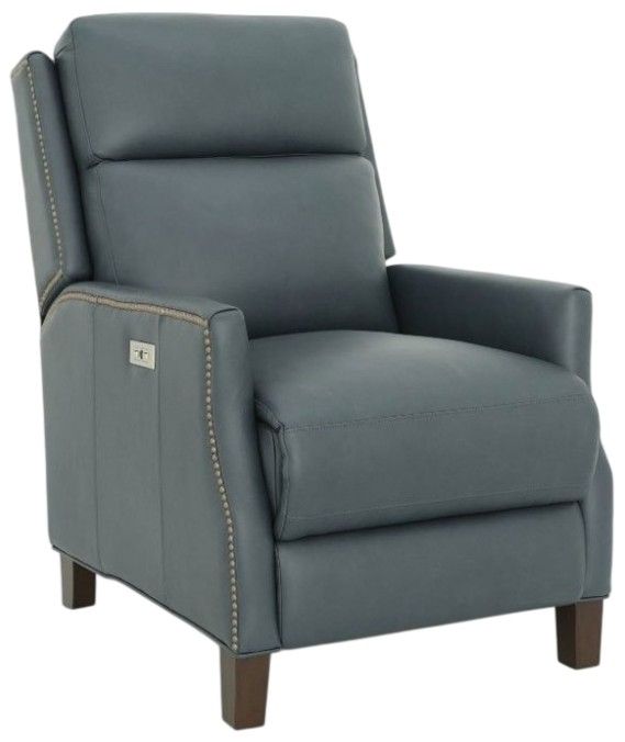 BarcaLounger® Charlotte Santa Fe Ocean Leather Power Recliner-0