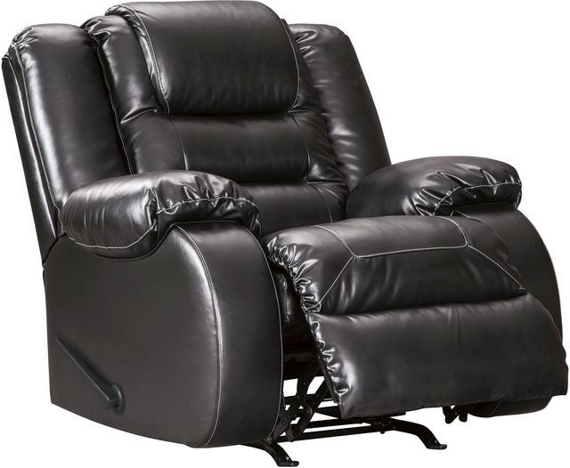 Signature Design by Ashley® Vacherie Black Rocker Recliner-1