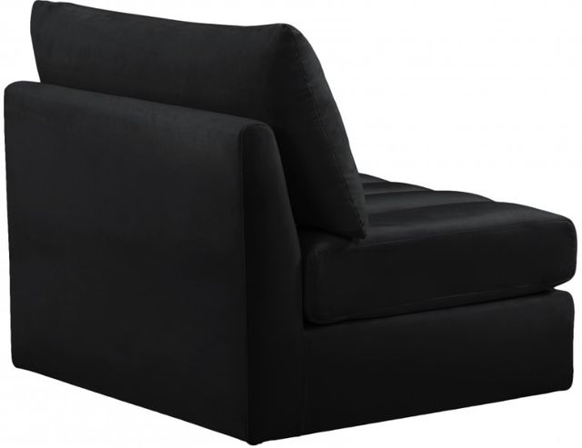 Meridian Furniture Jacob Black Velvet Modular Armless Chair-2