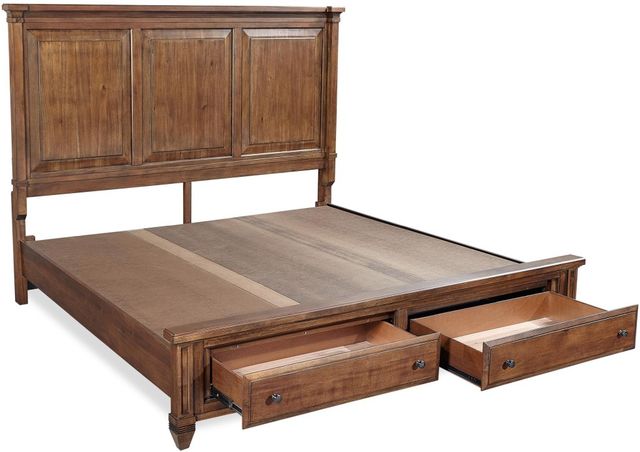 aspenhome® Thornton Sienna Queen Panel Storage Bed-1