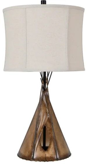 Crestview Collection Teepee Brown Table Lamp-0