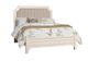 LM Co Home By Vaughan-Bassett Bungalow Lattice King Upholstered Panel Bed-0