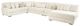 Albany Industries 4-Piece Doodle Ivory Right-Arm Facing Chaise Sectional -0