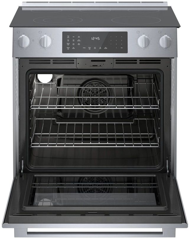 Bosch® 800 Series 30" Stainless Steel Slide-In Electric Range-1
