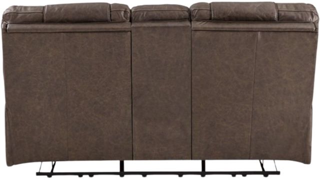 Signature Design by Ashley® Wurstrow Umber Power Reclining Loveseat Loveseat with Console and Adjustable Headrest-1