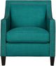 Elements International Erica Teal Chair and Ottoman Set-2