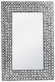 A & B Home Capiz Black/White Mirror-1