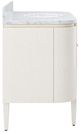 Currey & Company Briallen 48" White Vanity with Oval Undermount Sink-3