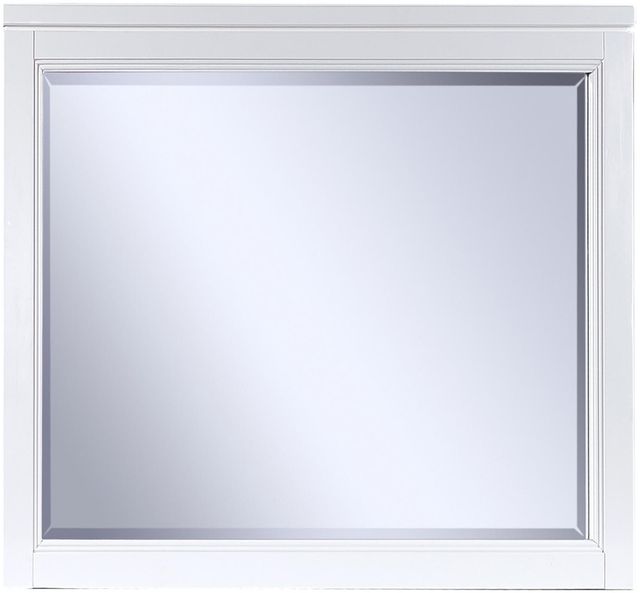 Aspenhome® Hyde Park White Paint Landscape Mirror-0