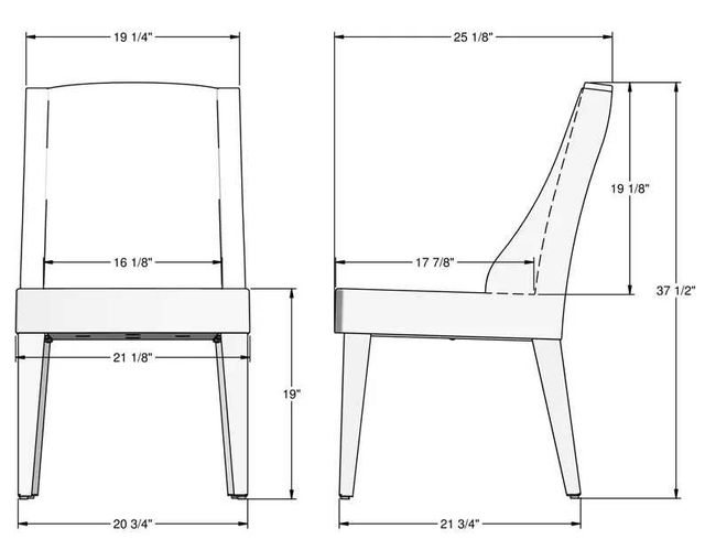 Amisco Customizable Bridget Dining Side Chair-3