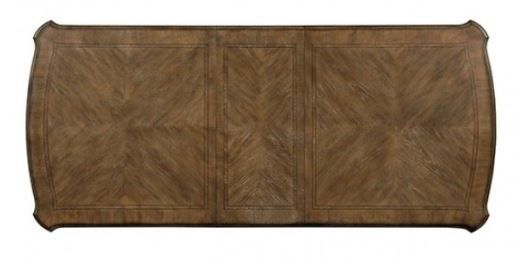 Furniture of America® Arcadia Antique White Dining Table with Brown Top-2