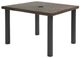 Homecrest™ Outdoor Living Customizable Stonegate Aluminum/Stone 42" Square Outdoor Dining Table with Hole -0