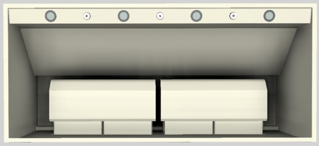 Vent-A-Hood® 54" Biscuit Wall Mounted Range Hood-3