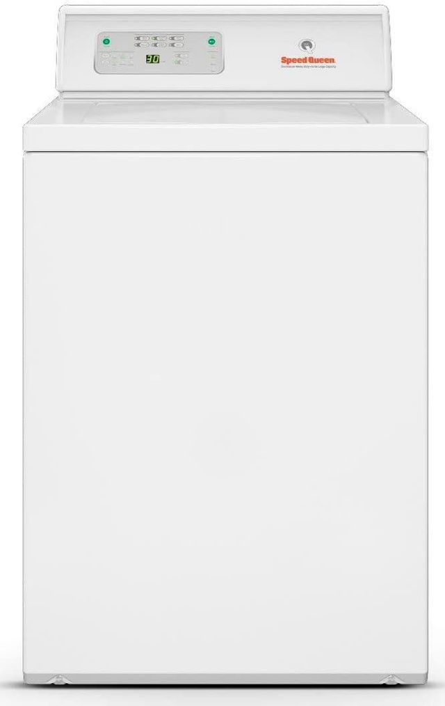 Speed Queen® Commercial 26" White Agitator Top Load Washer-0