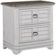 American Woodcrafters Meadowbrook Sand/Whitewash 2-Drawer Nightstand-0