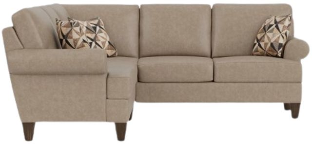 Flexsteel® Customizable Moxy 2-Piece Curved Sock Arm Sectional-1