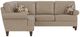 Flexsteel® Customizable Moxy 2-Piece Curved Sock Arm Sectional-1