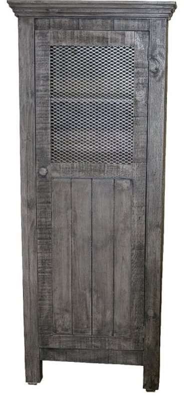 Million Dollar Rustic Wire Charcoal Gray Bookcase-0