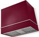 AGA Loge 36" Cranberry Wall Mounted Range Hood with Brushed Nickel Trim-0