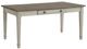 Elements International Farmington Washed Stone/White Dining Table-0