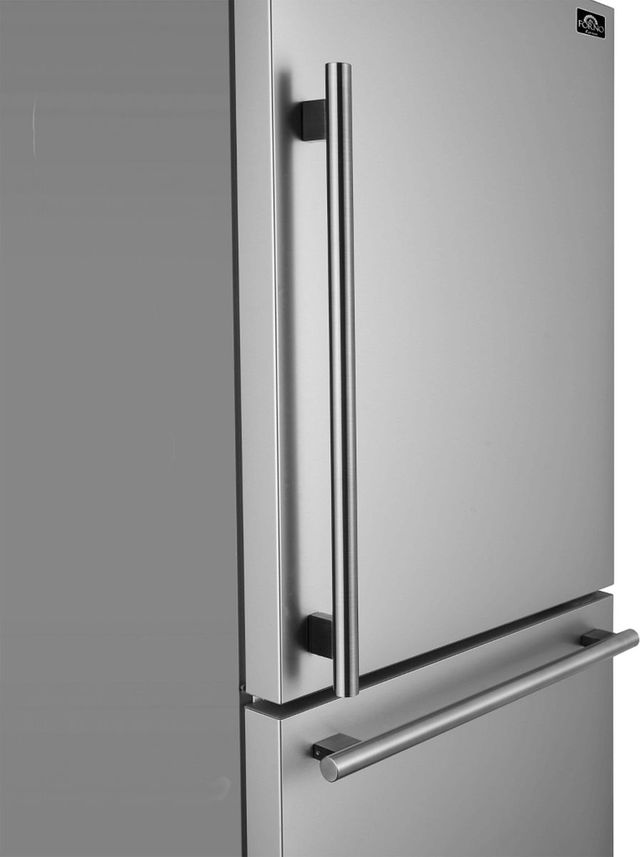FORNO® Milano Espresso 34 in. 17.2 Cu. Ft. Stainless Steel Counter Depth Bottom Freezer Refrigerator-5