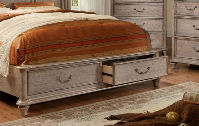 Furniture of America® Belgrade Natural Tone Queen Panel Bed-2