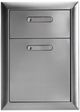 LYNX® Professional Ventana 16" Stainless Steel Double Drawer-0