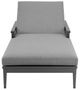 Armen Living Zella Gray Aluminum/Fabric Outdoor Chaise Lounge-5