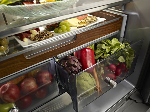 KitchenAid® 36 in. 23.8 Cu. Ft. Stainless Steel with PrintShield™ Finish Counter Depth French Door Refrigerator