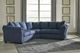 Signature Design by Ashley® Darcy 2-Piece Blue Sectional-1