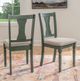 Powell® Willow Beige/Teal Blue Dining Side Chair-1