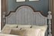 Flexsteel® Plymouth® Distressed Graywash King Panel Bed-2