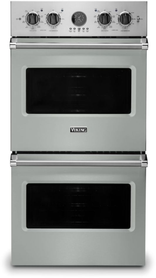 Viking® 5 Series 27" Arctic Grey Professional Built In Double Electric Premiere Wall Oven-0