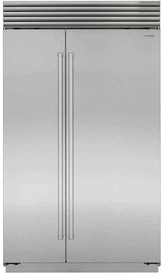 Sub-Zero® Classic 48" 29.1 Cu. Ft. Stainless Steel Side-by-Side Refrigerator with Ice Maker-0