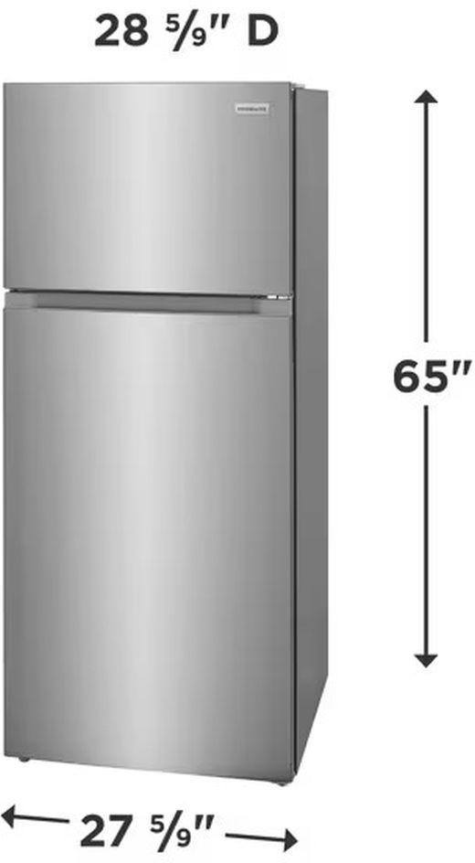 Frigidaire® 28" 16.0 Cu. Ft. Stainless Steel Top Freezer Refrigerator -2