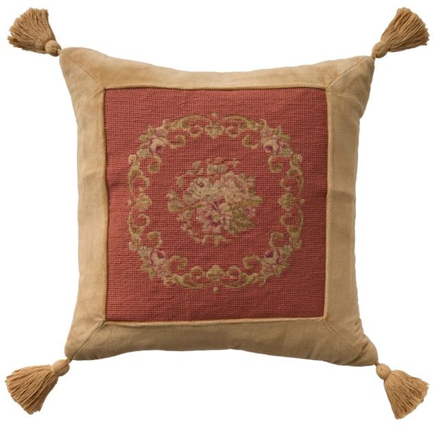 Nourison Home™ Mina Victory Vintage Pillow Rust 19"x19" Throw Pillow-0
