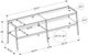 Monarch Specialties Inc. Black 72" Wood Grain TV Stand with Black Metal Frame-2
