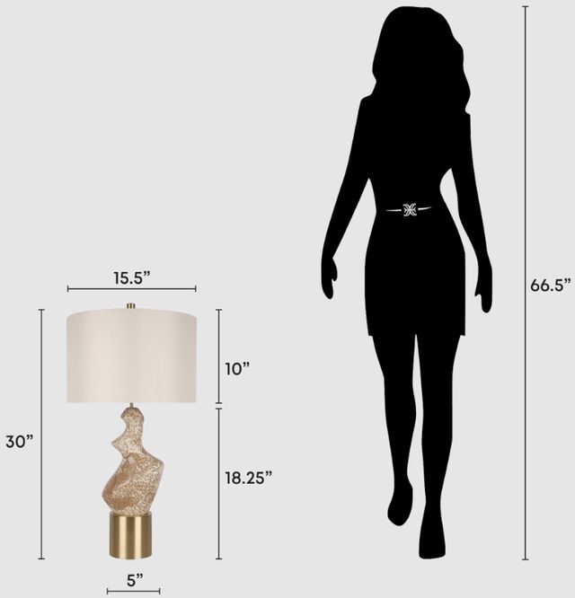 Classy Living 2-Piece Sculpted Elegance Cream/Gold/Tan Table Lamp Set-1