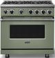 Viking® 7 Series 36" Eucalyptus Pro Style Liquid Propane Gas Range-2