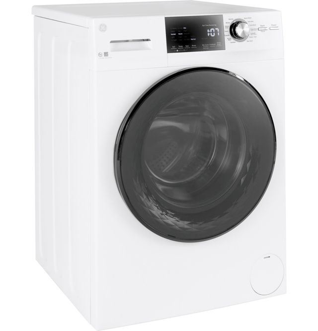 GE® 2.4 Cu. Ft. White Front Load Washer with Steam-2