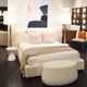 Dovetail Furniture Tobias Cream King Panel Bed-1