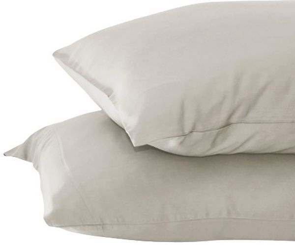 Cariloha Resort 2-Piece Bamboo Viscose Harbor Gray Standard Pillow Case Set-0