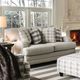 Furniture of America® Christine Light Gray Loveseat-0